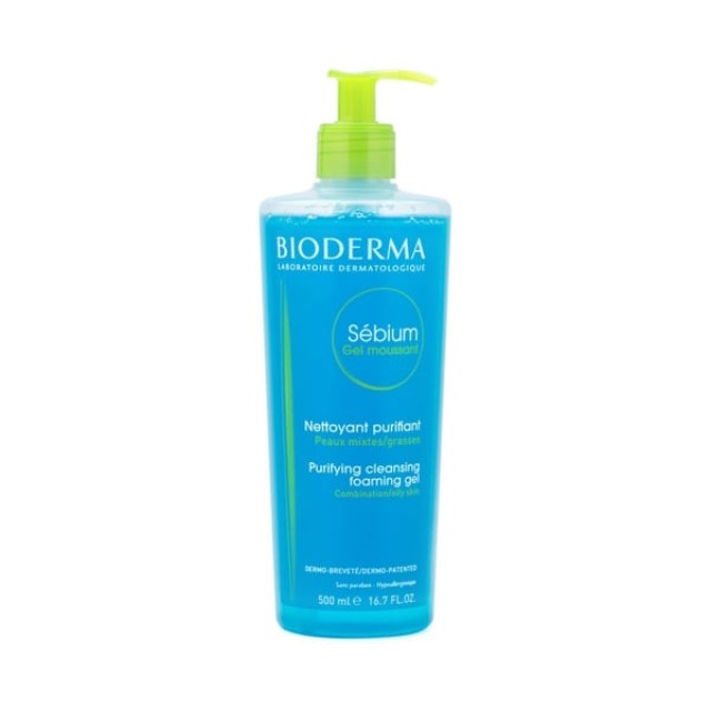 Bioderma Sebium Gel Moussant Καθαρισμού & Ντεμακιγιάζ για Λιπαρό & Ακνεϊκό Δέρμα 500ml