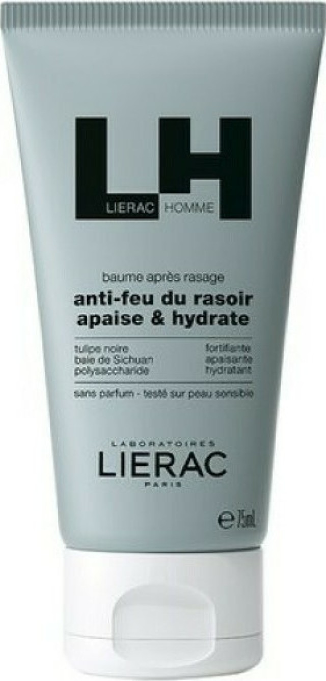 Lierac Homme Baume Apres Rasage, Gel Balm για μετά το Ξύρισμα 75ml
