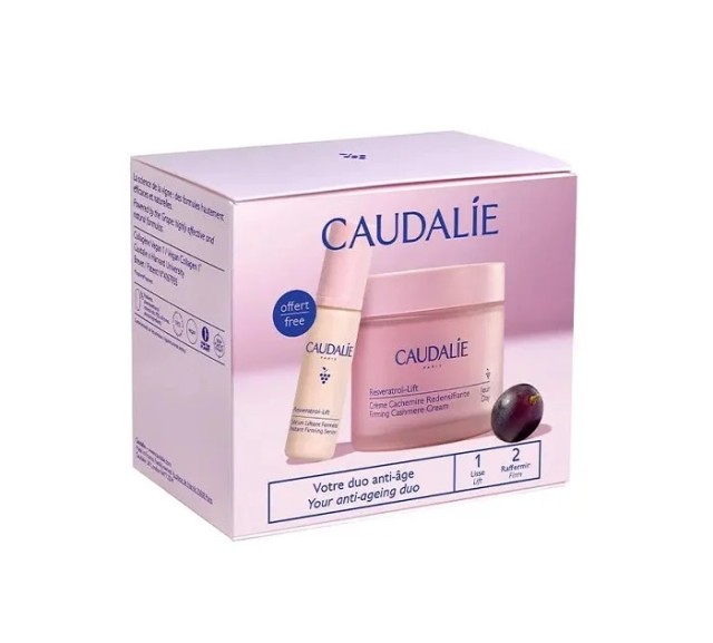 Caudalie Promo Resveratrol-Lift Firming Cashmere Συσφιγκτική & Αντιρυτιδική Κρέμα Ημέρας 50ml & Δώρο Instant Firming Αντιρυτιδικός & Συσφιγκτικός Ορός Προσώπου 10ml