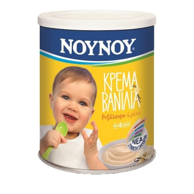 ΝΟΥΝΟΥ Κρέμα Βανίλια Ρυζάλευρο & Γάλα 350gr 4m+