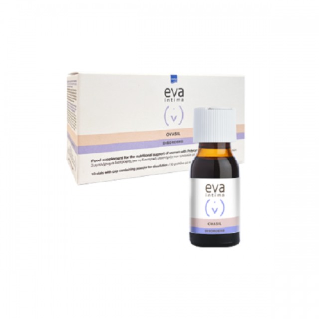 Intermed Eva Intima Ovasil Συμπλήρωμα Διατροφής για την Υποστήριξη Γυναικών με Σύνδρομο Πολυκυστικών Ωοθηκών 10 Φιαλίδια
