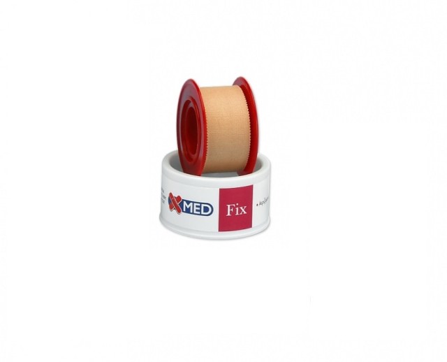 X-Med Fix Αυτοκόλλητη Ταινία Ύφασμα Μπεζ 5m x 2.5cm
