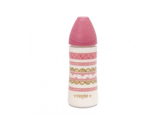 Suavinex Μπιμπερό Πλαστικό 360ml Light Pink
