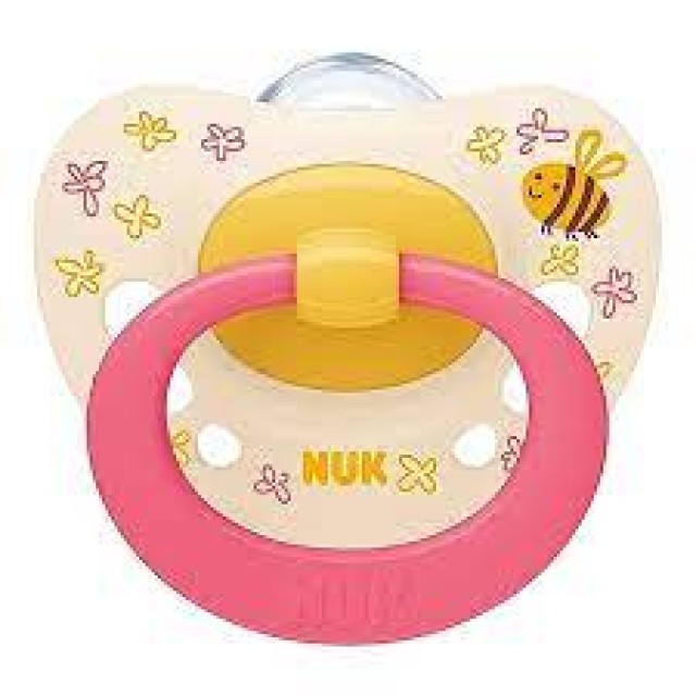 NUK Signature Πιπίλα Σιλικόνης 18-36m, Χρώμα Κίτρινο 1 τεμάχιο