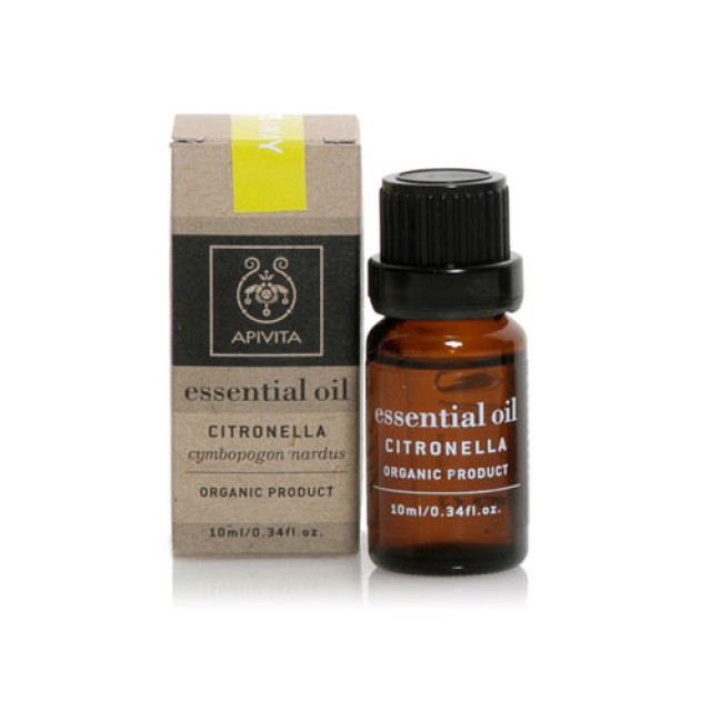 Apivita Essential Oil Citronella αιθέριο έλαιο Σιτρονέλλα 10ml