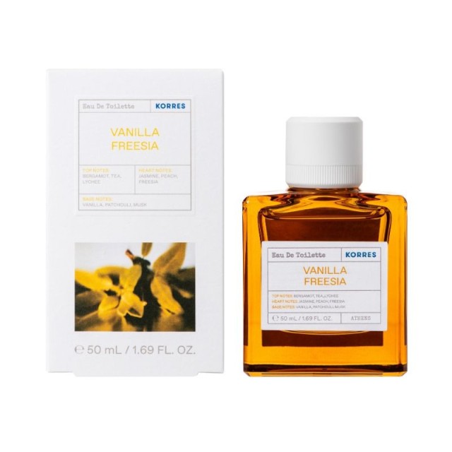 Korres Eau De Toilette Vanilla Freesia Γυναικείο Άρωμα Βανίλια Φρέζια, 50ml.