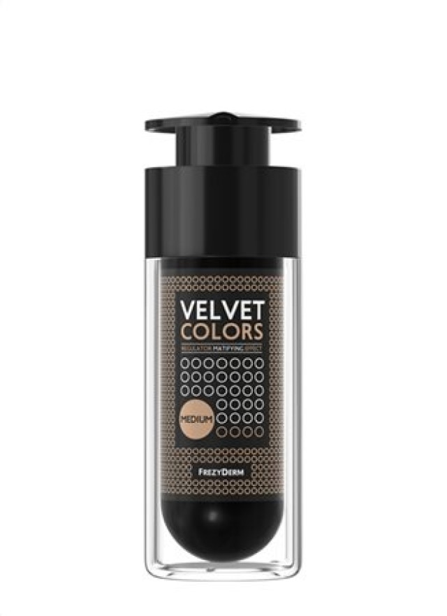 Frezyderm Velvet Colors Matte Make Up, Medium, Ματ Φινίρισμα & Αψεγάδιαστη Όψη 30ml