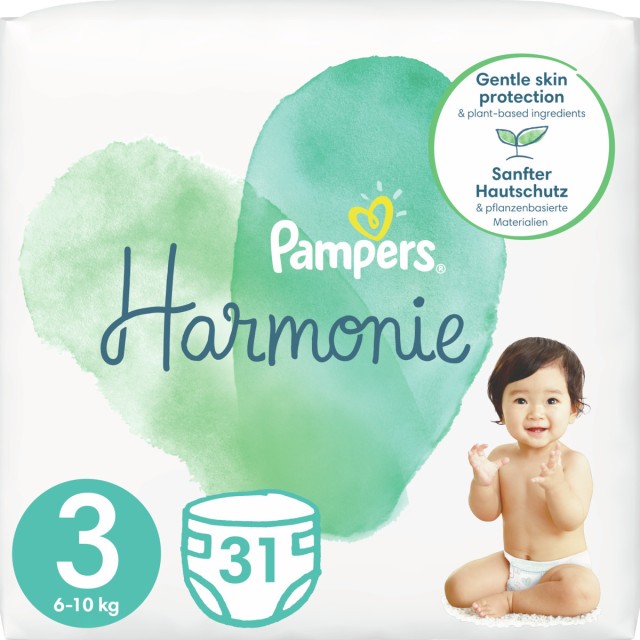 Pampers Harmonie No3 6-10kg Πάνες 31τεμ