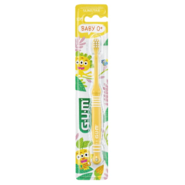 Gum 213 Baby 0+, Οδοντόβουρτσα Soft για Μωρά, Χρώμα Κίτρινο