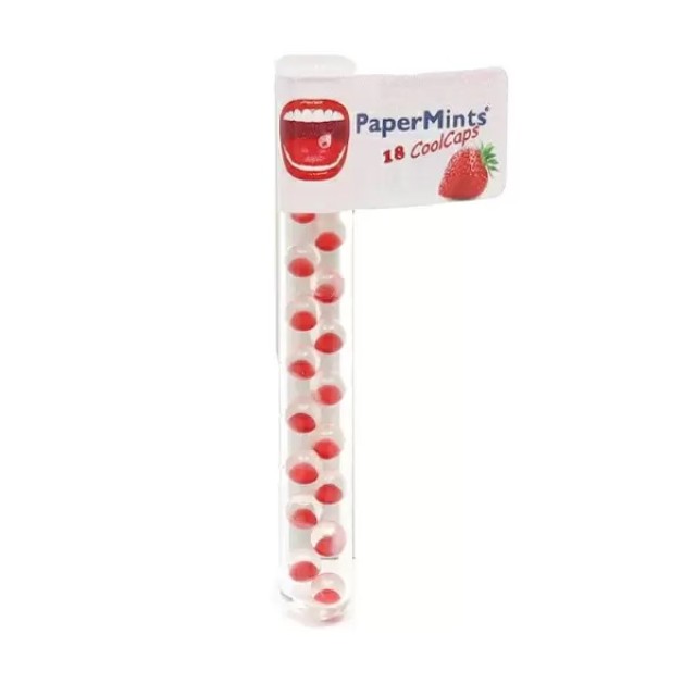 PaperMints Cool Caps με γεύση Φράουλα, 18 κάψουλες