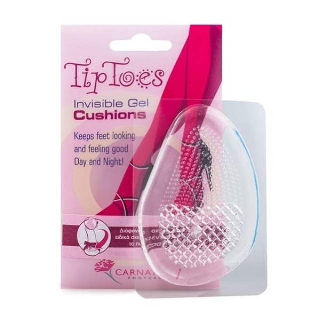Carnation Tip Toes Invisible Gel Cushions, Διάφανοι & Απαλοί Πάτοι από Gel 1 Ζευγάρι
