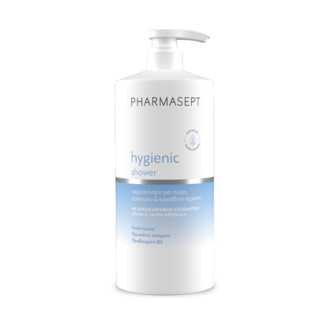 Pharmasept Hygienic Shower, Αφρόλουτρο για Σώμα, Πρόσωπο & Ευαίσθητη Περιοχή 1Lt.
