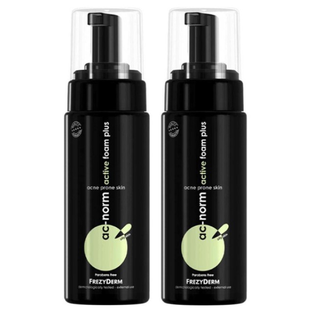 Frezyderm Promo AC Norm Active Foam Plus Αφρός Kαθαρισμού Προσώπου για Λιπαρό Δέρμα, 2x150ml