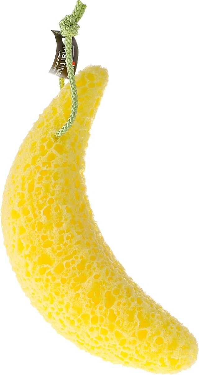 Martini Massage the Bath Fruit, Σφουγγάρι με Σχέδιο Μπανάνα 1 Τεμάχιο