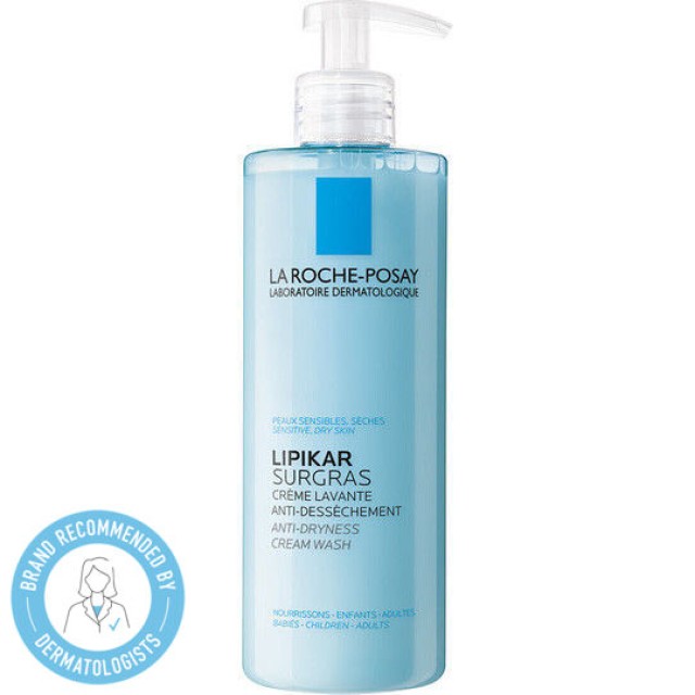 La Roche Posay Lipikar Surgras Liquide, Κρέμα για Ντουζ, Αναπλήρωση Λιπιδίων, Κατά της Ξηρότητας, 400ml
