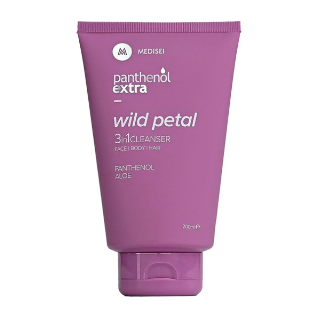 Panthenol Extra Wild Petal 3 in 1 Cleanser Γυναικείο Καθαριστικό για Πρόσωπο & Σώμα & Μαλλια 200ml
