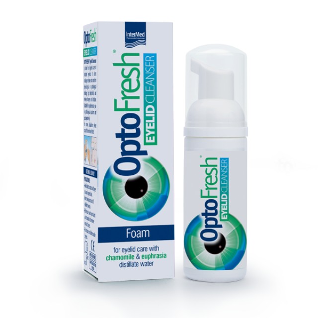 Intermed Optofresh Eyelid Cleanser Αφρός Περιποίησης και Καθαρισμού Βλεφάρων 50ml