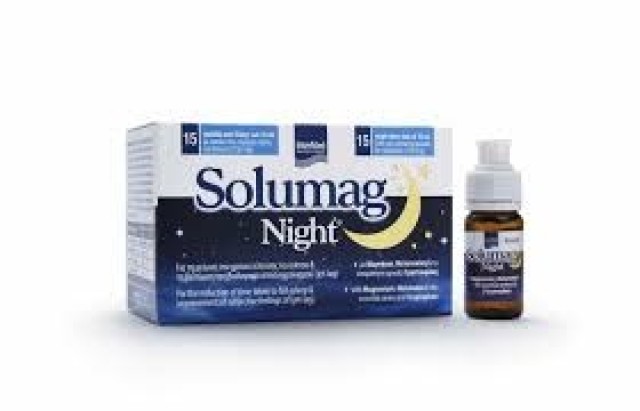 Intermed Solumag Night Συμπλήρωμα Διατροφής για την Αϋπνία 15φιαλ x 10ml
