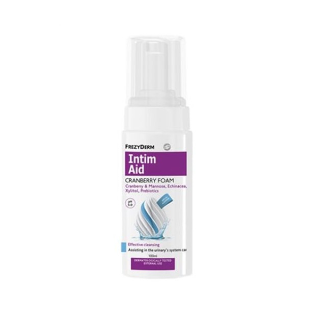 Frezyderm Intim Aid Cranberry Foam pH 5.0 Αφρός Καθαρισμού της Ευαίσθητης Περιοχής 100ml