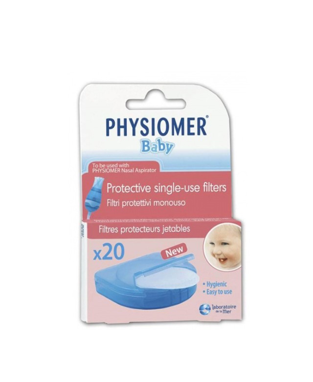 Physiomer Ανταλλακτικά Φίλτρα Ρινικού Αποφρακτήρα Για Βρέφη 20 Τμχ