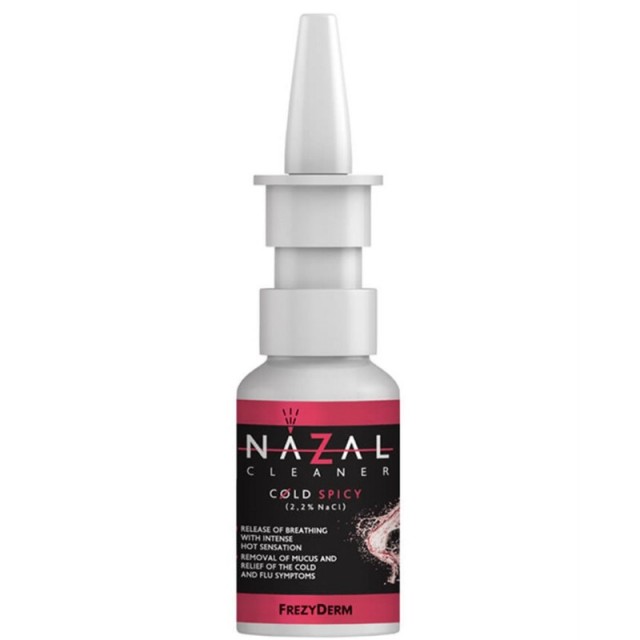 Frezyderm Nazal Cleaner Cold Spicy, Ελευθερώνει Άμεσα την Αναπνοή με έντονη αίσθηση καψίματος 30ml