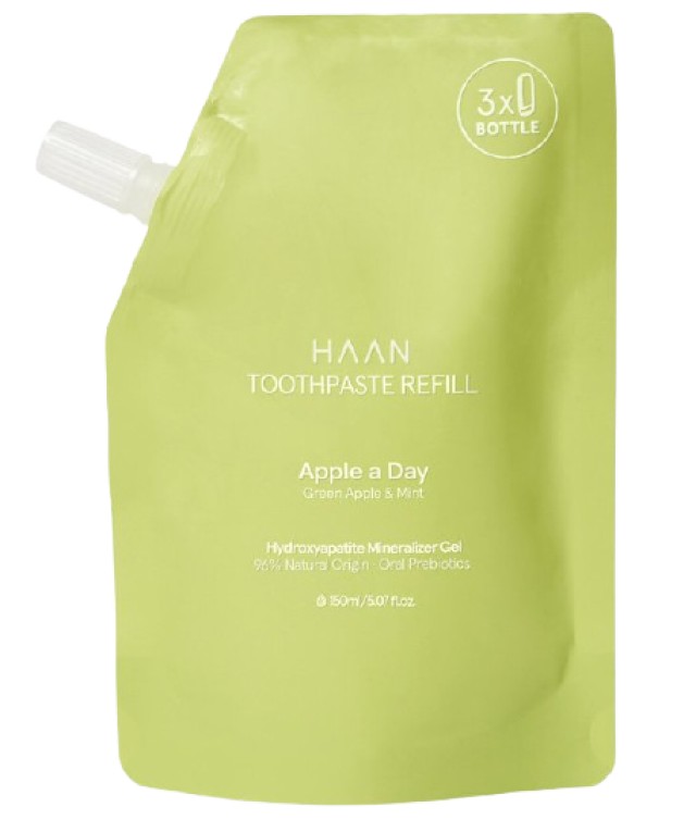 Haan Toothpaste Refill Apple a Day Green Apple & Mint, Οδοντόκρεμα 150ml