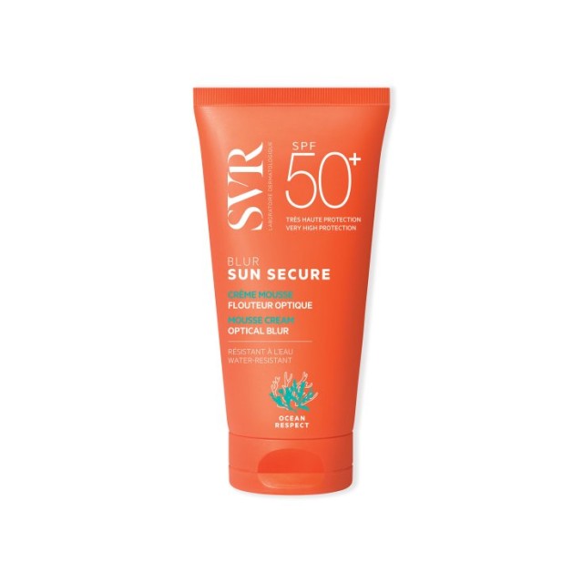 SVR Sun Secure Blur SPF50+ Αντιηλιακή Κρέμα Προσώπου με Ματ Αποτέλεσμα 50ml