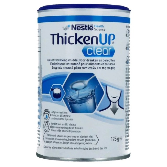 Nestle Resource Thickenup Clear 125gr - Στιγμιαίο Πηκτικό Μέσο Των Υγρών & Της Τροφής