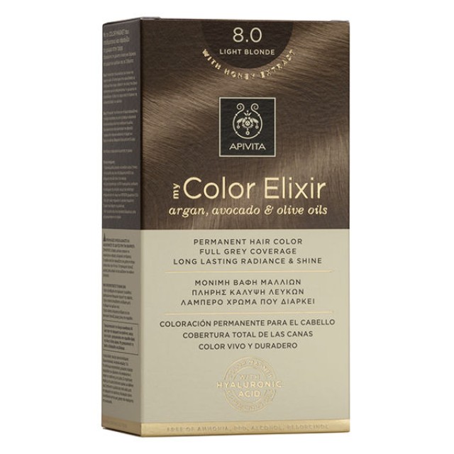 Apivita Βαφή Μαλλιών My Color Elixir Ξανθό Ανοιχτό/ Light Blonde No 8.0