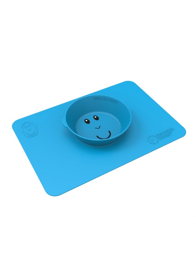 Matchstick Monkey Anti-Spoit Bowl 6m+ Αντιολισθητικό Μπολ , Χρώμα Μπλε 1 Τεμάχιο