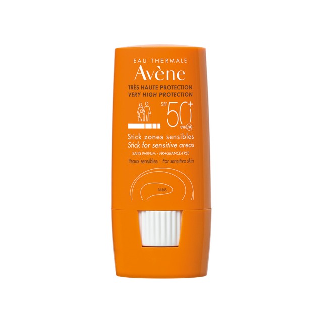 Avene Stick for Sensitive Areas SPF50+, Αντηλιακό για Ευαίσθητες Ζώνες 8gr
