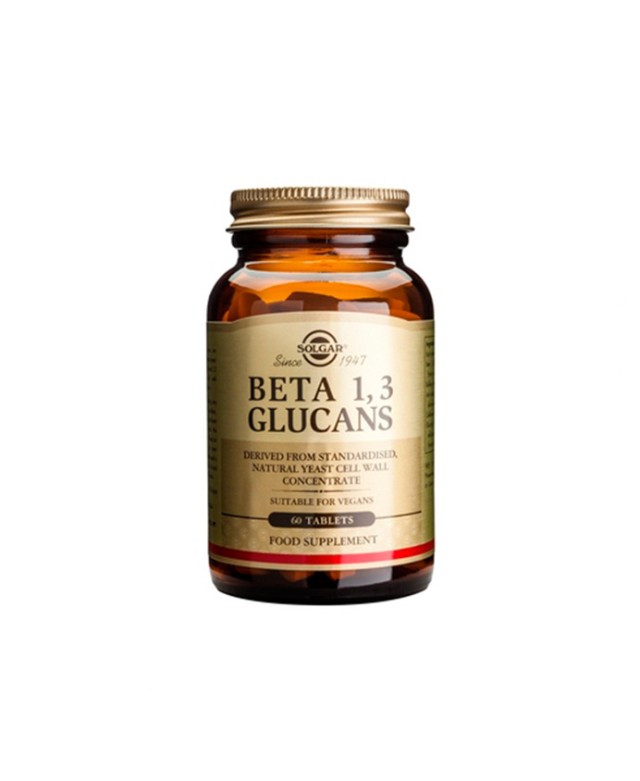 Solgar Beta 1,3 Glucans 60Tabs. Δρα θετικά στην πρόληψη του κοινού κρυολογήματος