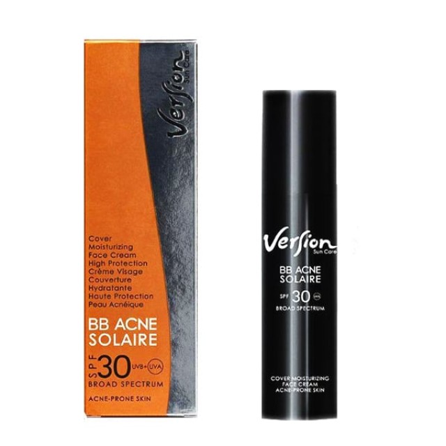 Version BB Acne Solaire SPF30 Αντηλιακή Προστασία & Θεραπεία Ακμής, με Κάλυψη 50ml