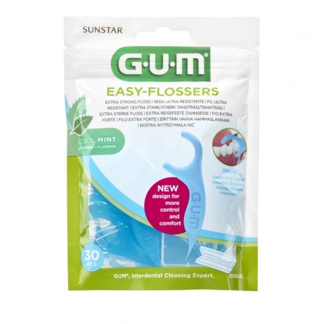 Gum Easy Flossers, Οδοντικό Νήμα 30τμχ