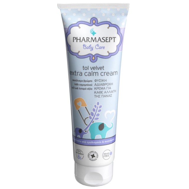 Pharmasept Baby Extra Calm Cream Φυσική Αδιάβροχη Κρέμα για Κάθε Αλλαγή της Πάνας 150ml