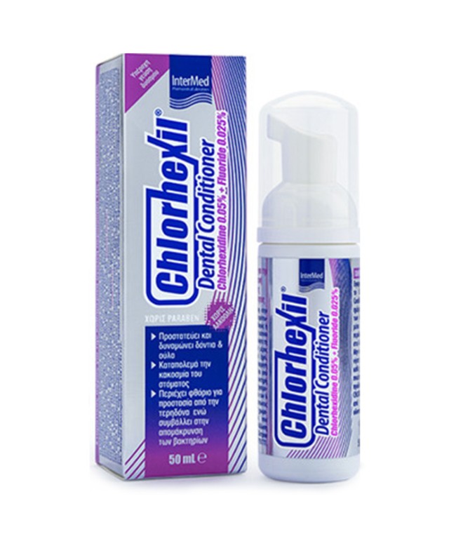 Intermed Chlorhexil Dental Conditioner, Φθοριούχος Στοματικός Αφρός 50ml