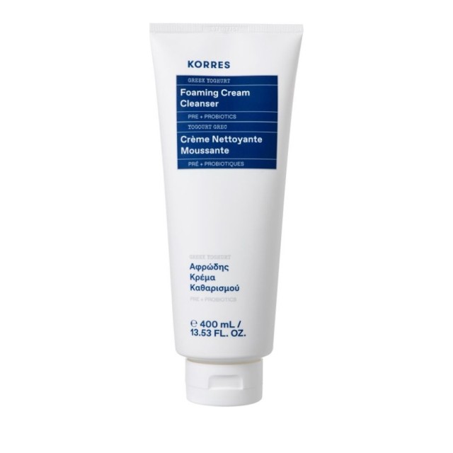Korres Greek Yoghurt Foaming Cream Cleanser, Αφρώδης Κρέμα Καθαρισμού 400ml