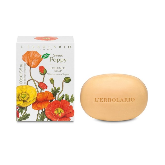 L erbolario Papavero Perfumed Soap, Αρωματικό Σαπούνι 100gr
