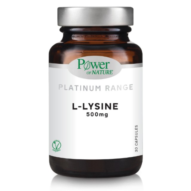 Power of Nature Platinum Range L-Lysine 500mg 30caps