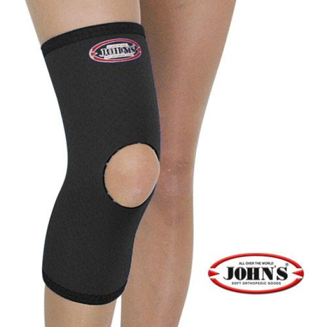 Johns Επιγονατίδα Με Τρύπα BLACK Neoprene M (35-39cm) 120145