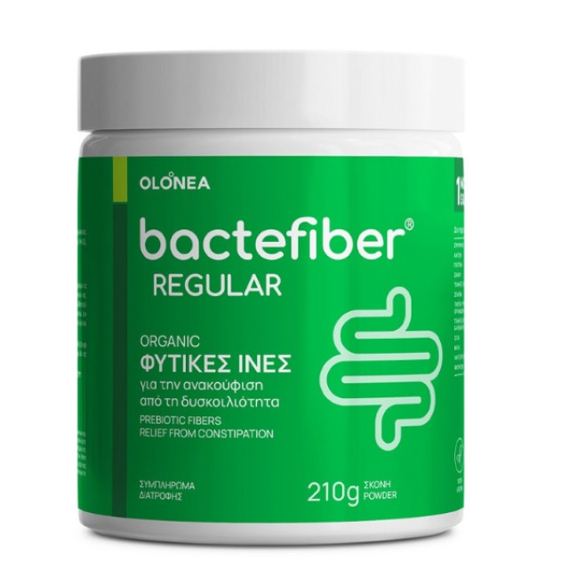 Olonea Bactefiber Jar - Συμπλήρωμα Διατροφής Για Την Αντιμετώπιση Της Δυσκοιλιότητας Σε Μορφή Σκόνης 150gr