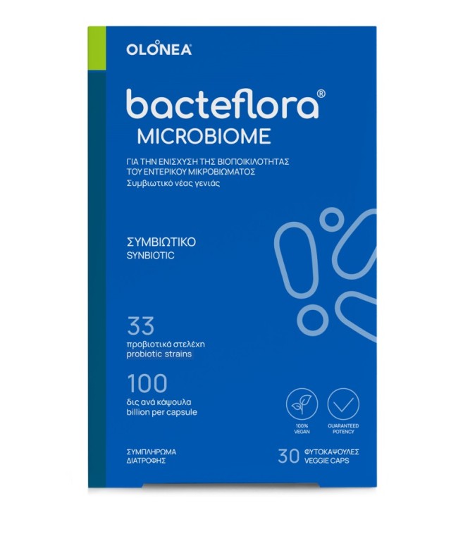 Olonea Bacteflora Microbiome, Συμβιωτικό Νέας Γενιάς 30 Φυτοκάψουλες 