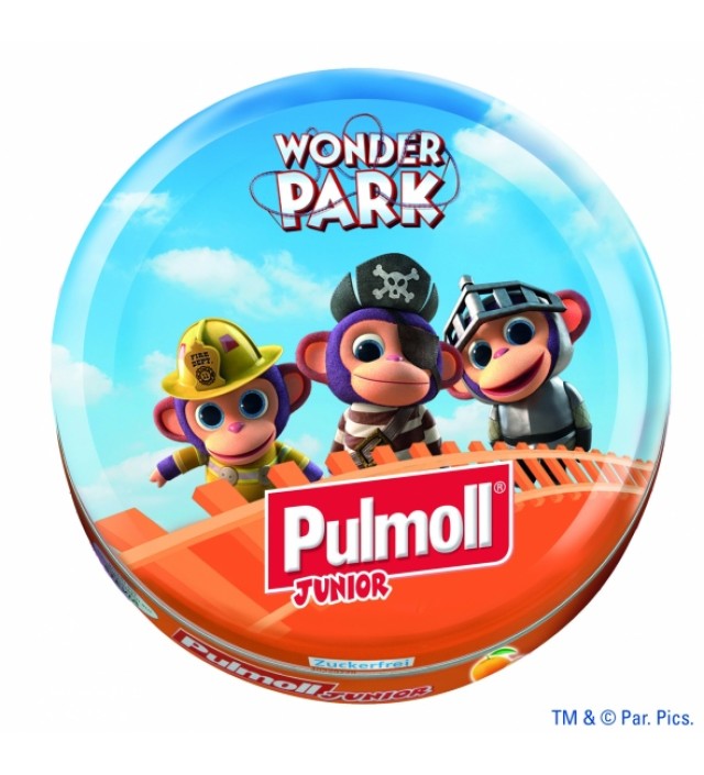 Pulmoll Junior Καραμέλες χωρίς ζάχαρη Πορτοκάλι 50gr