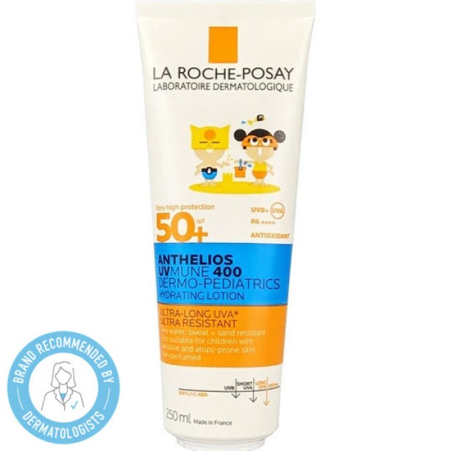 La Roche Posay Anthelios Dermo-Pediatrics Hydrating Lotion SPF50+ Αντηλιακό Γαλάκτωμα Πρόσωπο & Σώμα 250ml