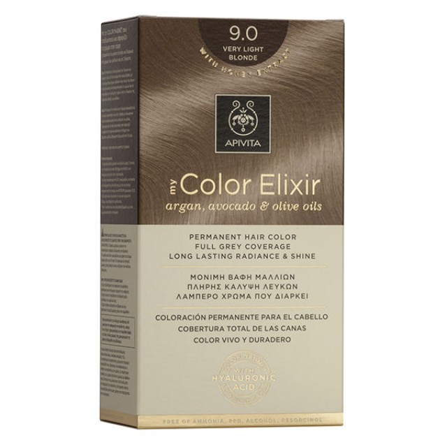 Apivita Βαφή Μαλλιών My Color Elixir Ξανθό Πολύ Ανοιχτό/ Very Light Blonde No 9.0