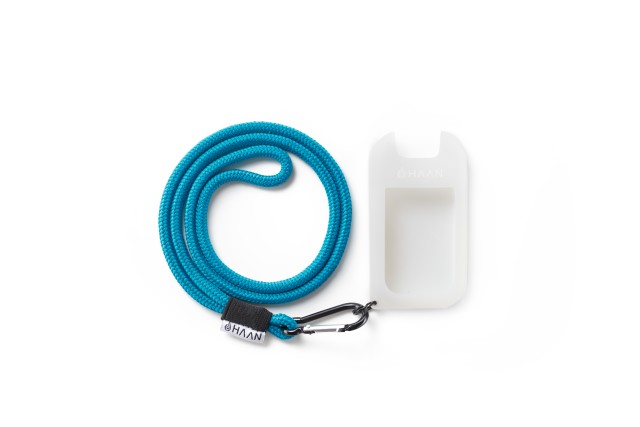 Haan Case & Lanyard Θήκη με Κορδόνι για Αντισηπτικό Χεριών, Χρώμα Μπλε 1 Τεμάχιο