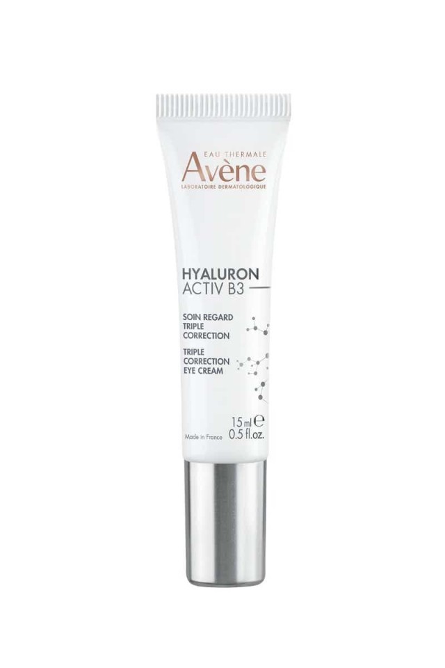 Avene Hyaluron B3 Κρέμα Ματιών Τριπλής Διόρθωσης Αντιρυτιδική, Σακούλες & Μαύροι Κύκλοι 15ml