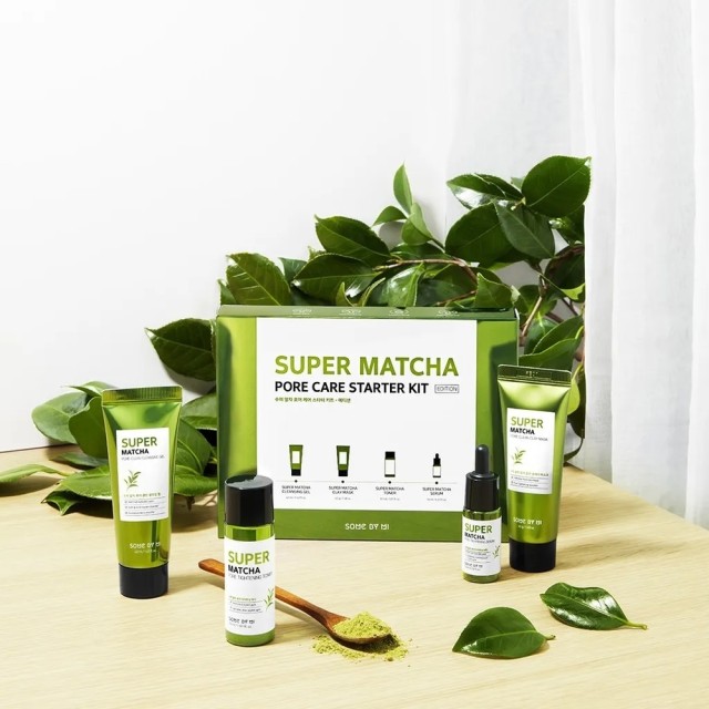 Some By Mi Super Matcha Pore Care Σετ Περιποίησης για Ενυδάτωση & Καθαρισμό Προσώπου & Κατά της Ακμής 4τμχ