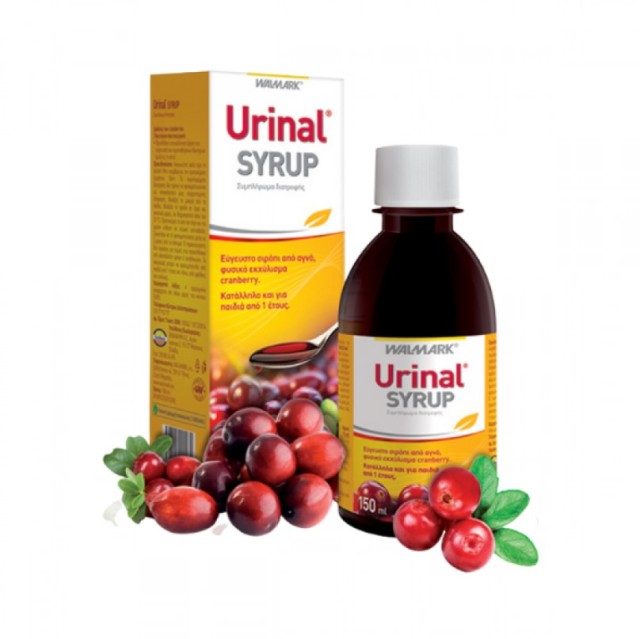 VivaPharm Urinal Syrup Συμπλήρωμα Διατροφής με Cranberry σε Σιρόπι για την Καλή Υγεία του Ουροποιητικού, 150 ml