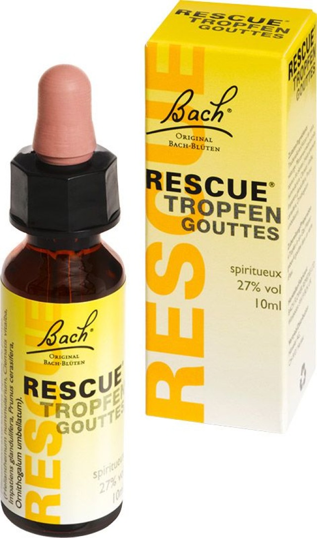 Bach Rescue Tropfen Ανθοϊάματα σε Αλκοολικό Διάλυμα Σταφυλιού 10ml